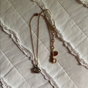 Juicy couture crown necklace